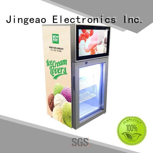 Jingeao assortment video fridge for hotel