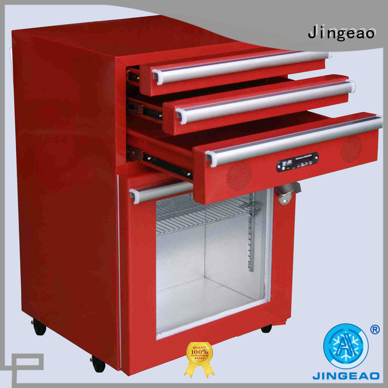 Jingeao glass toolbox refrigerator efficiently for restaurant