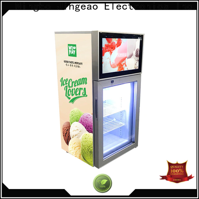 Jingeao viedo screen fridge effectively for resturant