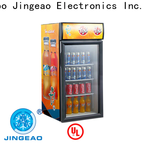 Customized glass fridge display factory price for bar
