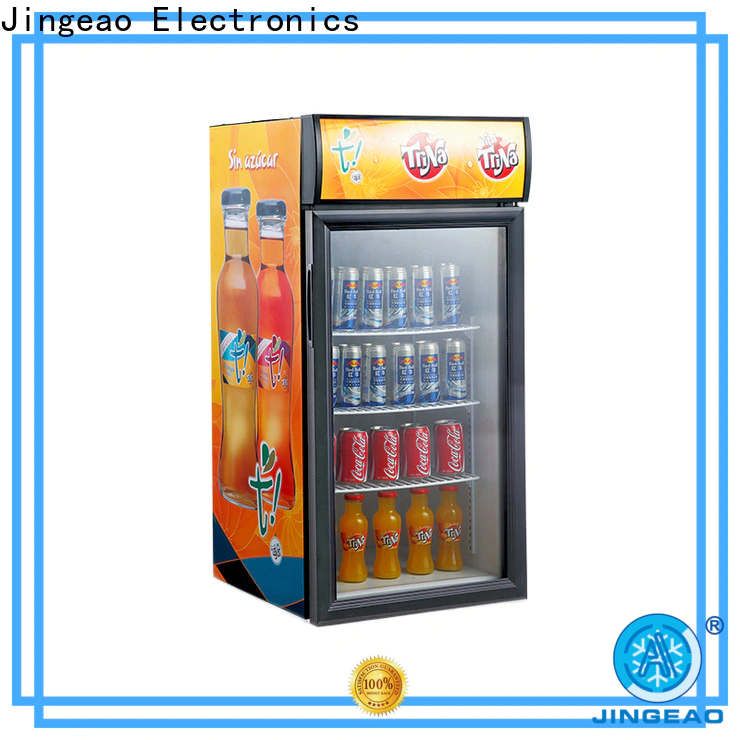 Customized countertop display cooler beverage supply for bakery