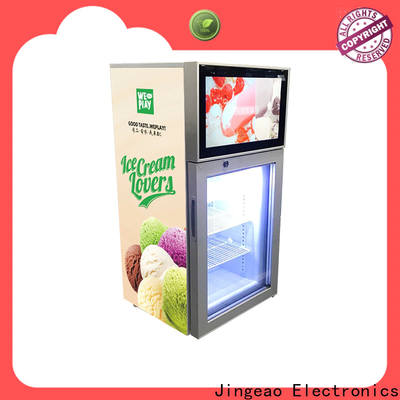 Jingeao Custom made lcd screen fridge for sale for hotel