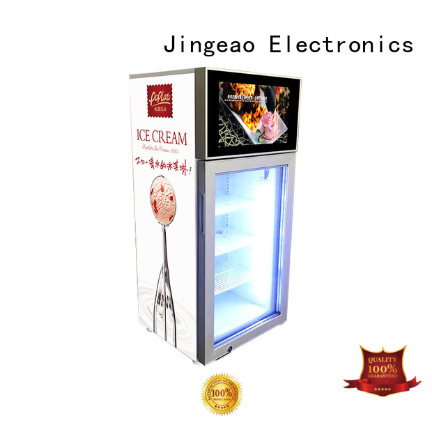 Jingeao fridge commercial cooler lcd refrigerator containerization for supermarket