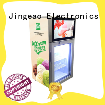 Jingeao viedo screen fridge collaboration for shopping mall