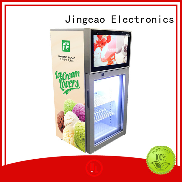 cool lcd freezer fridge production for shopping mall