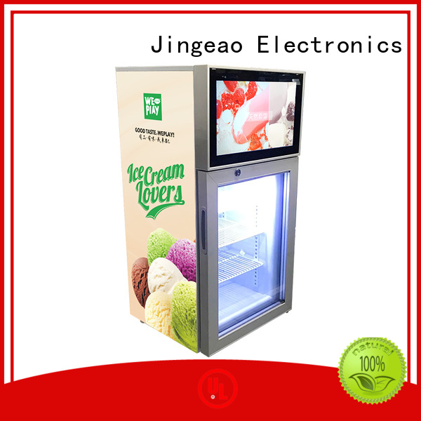 Jingeao reliable lcd screen fridge containerization for resturant