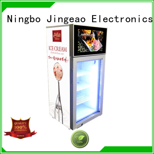 Jingeao viedo screen fridge production for resturant