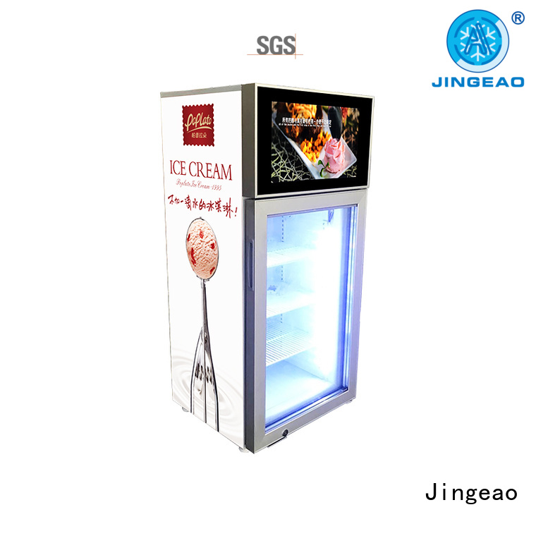 Jingeao fridge fridge with screen security for shopping mall
