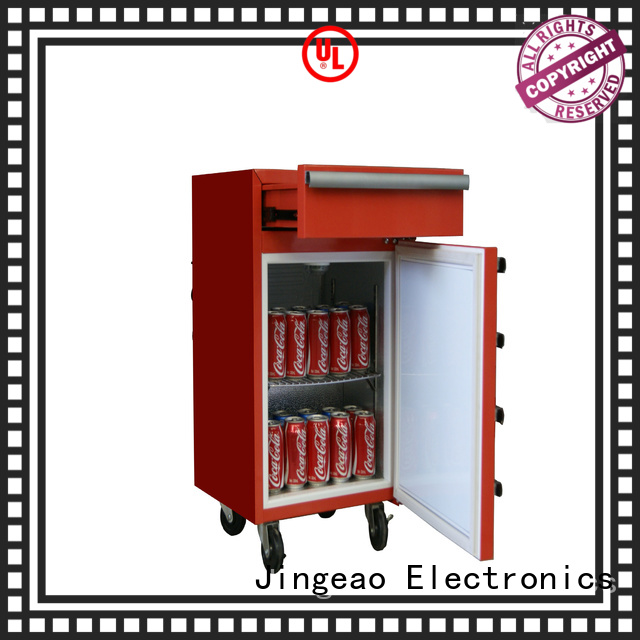 Jingeao glass mini beverage fridge shop now for company