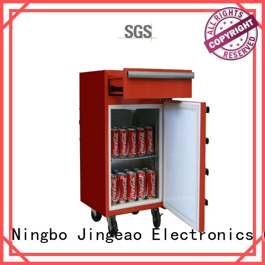 Jingeao blue toolbox mini fridge efficiently for store
