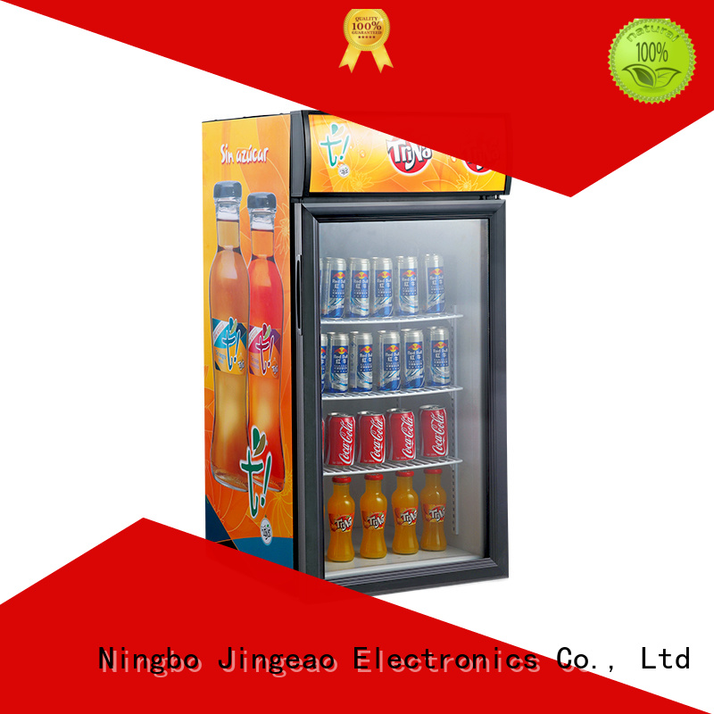 Jingeao dazzing glass door refrigerator management for market