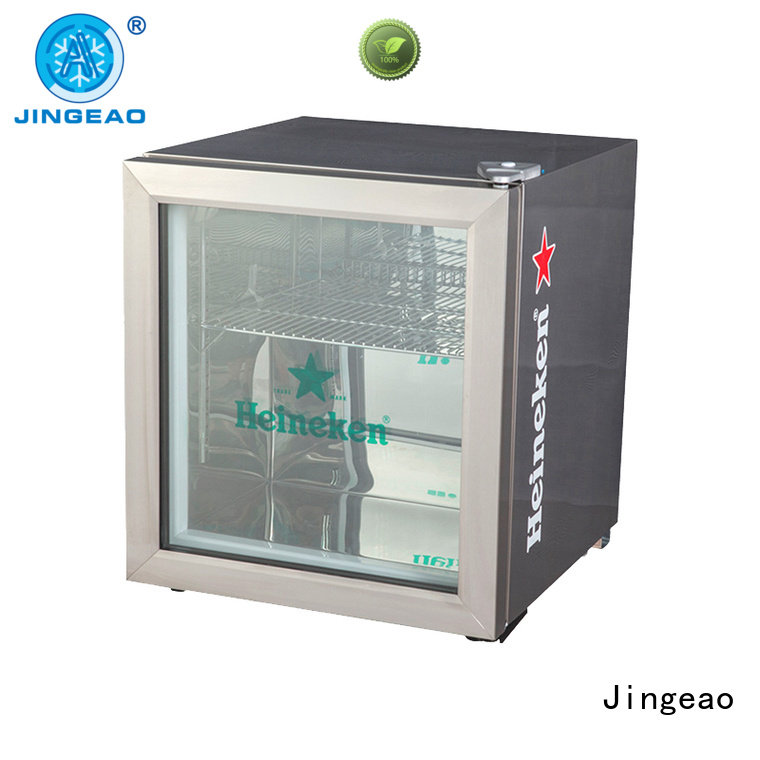 Jingeao beverage glass front beverage fridge improvement for bakery