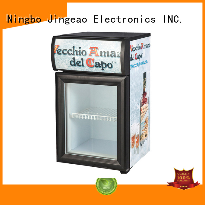 Jingeao dazzing small display fridges management for market