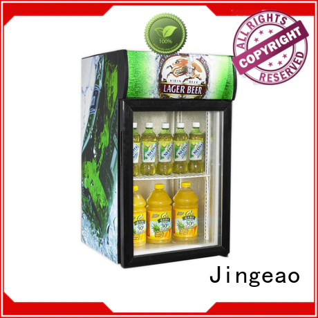 cooler glass display refrigerator certifications for hotel Jingeao