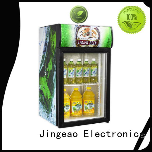 Jingeao cooler beverage fridge with glass door type for supermarket