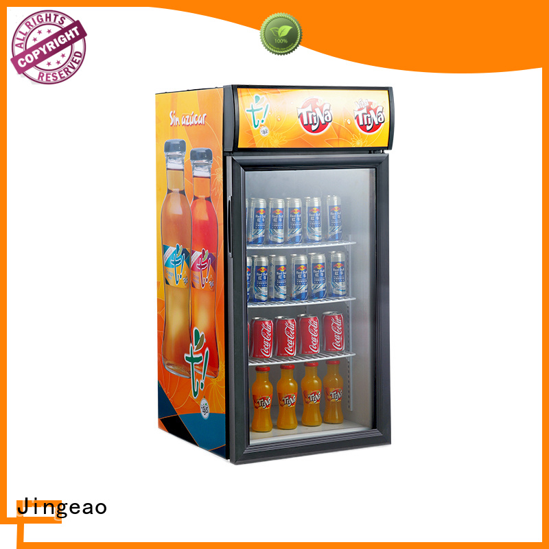 Jingeao beverage glass front fridge sensing for restaurant