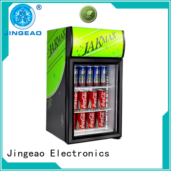 Jingeao superb retail display fridge certifications for hotel