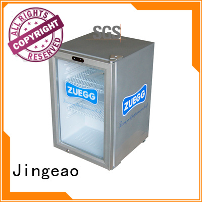 Jingeao cooler glass door refrigerator improvement for company