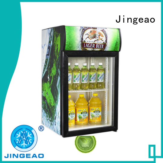 Jingeao cooler glass front fridge environmentally friendly for bakery