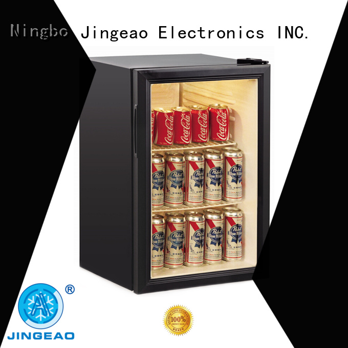 Jingeao power saving glass front fridge management for wine