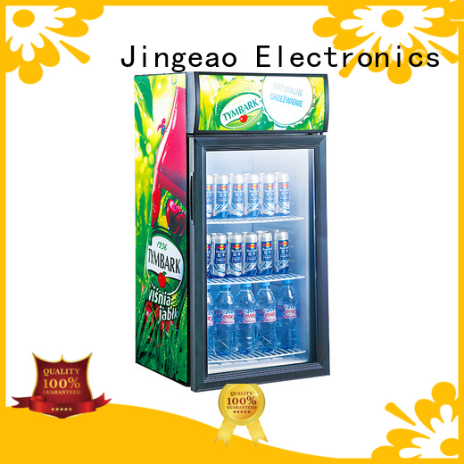 Jingeao fridge commercial beverage cooler marketing for school