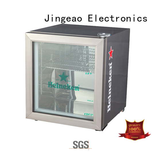 Jingeao dazzing glass door refrigerator certifications for restaurant