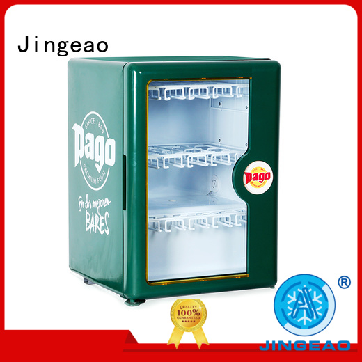 Jingeao cool glass front beverage fridge sensing for bakery