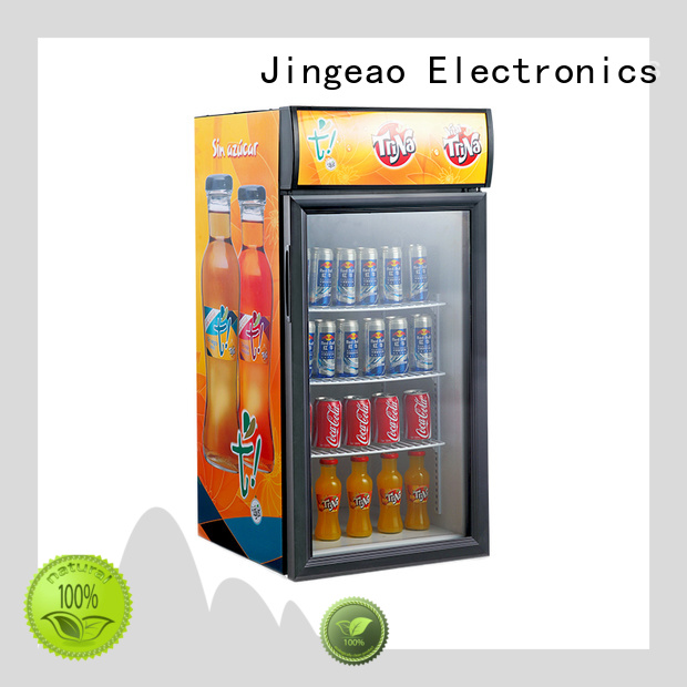Jingeao energy saving beverage fridge with glass door improvement for bakery