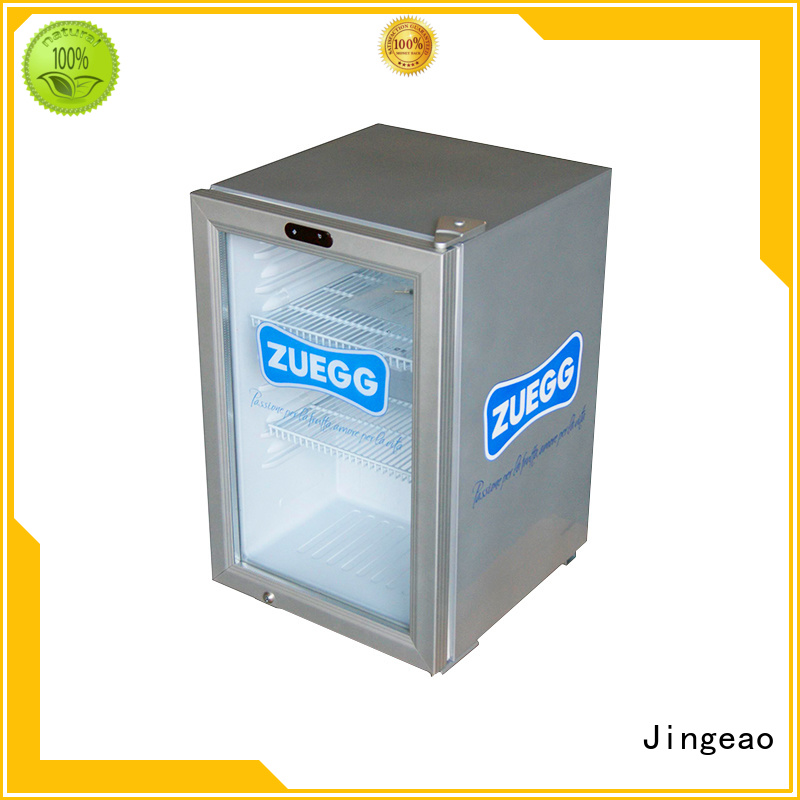 Jingeao beverage glass front fridge package for hotel