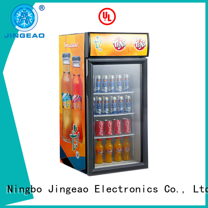Jingeao dazzing display fridge price sensing for store