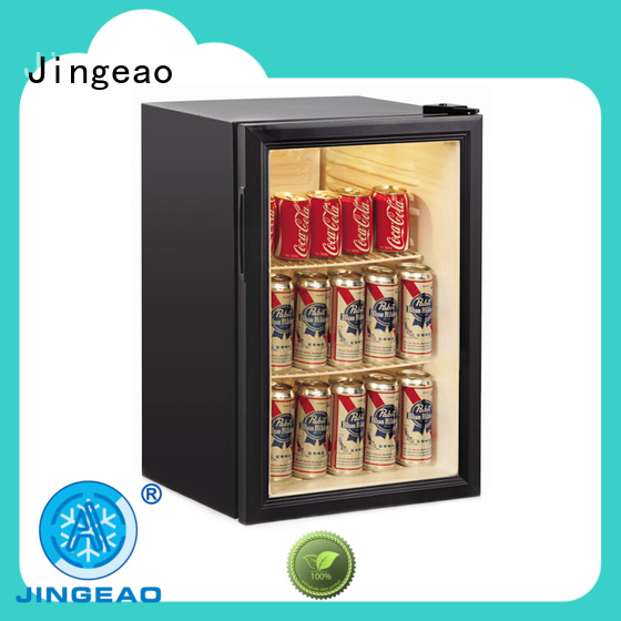 Jingeao fridge glass front fridge application for store