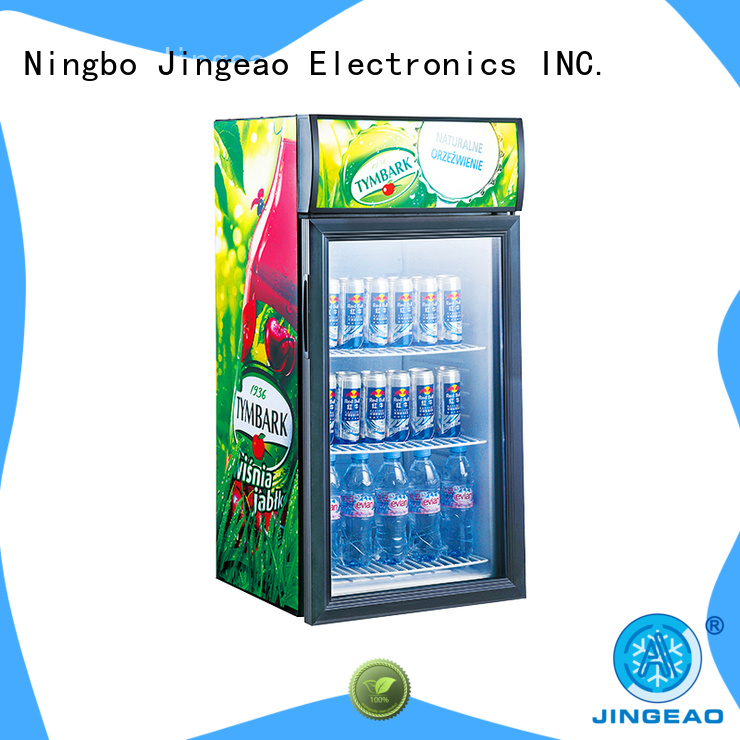 Jingeao display glass front fridge constantly for restaurant