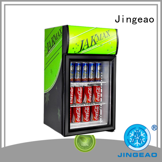 Jingeao cool commercial display refrigerator display for restaurant