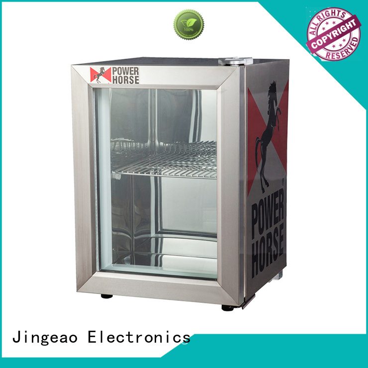 Jingeao cooler glass front fridge management for hotel
