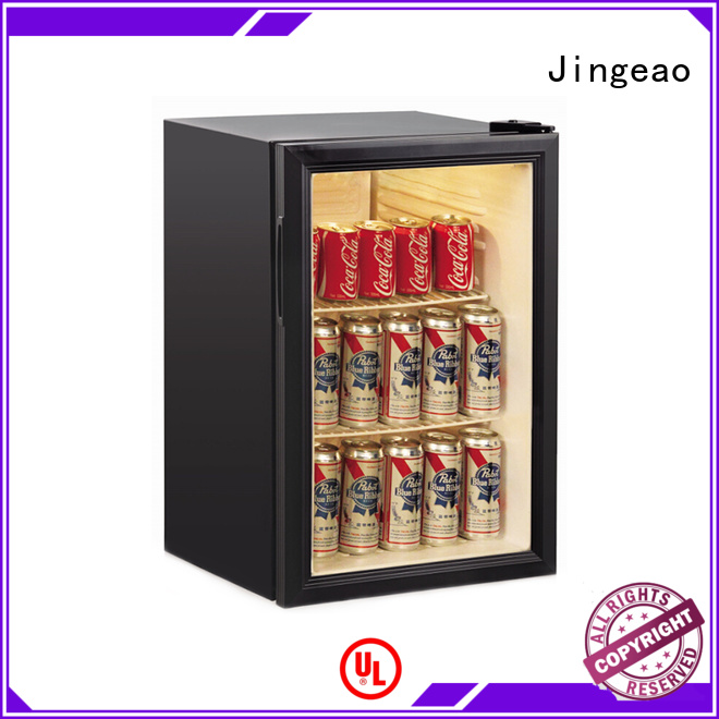 Jingeao good-looking glass front fridge package for bar