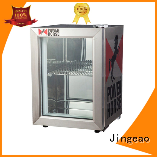 Jingeao good-looking glass front fridge beverage for bar
